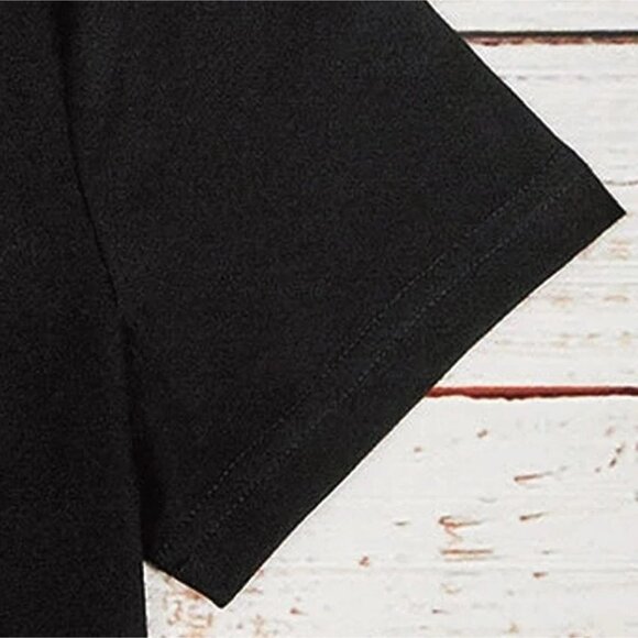 NEW SHEIN Smile Face Print Tee Size S Color Black - Picture 3 of 6